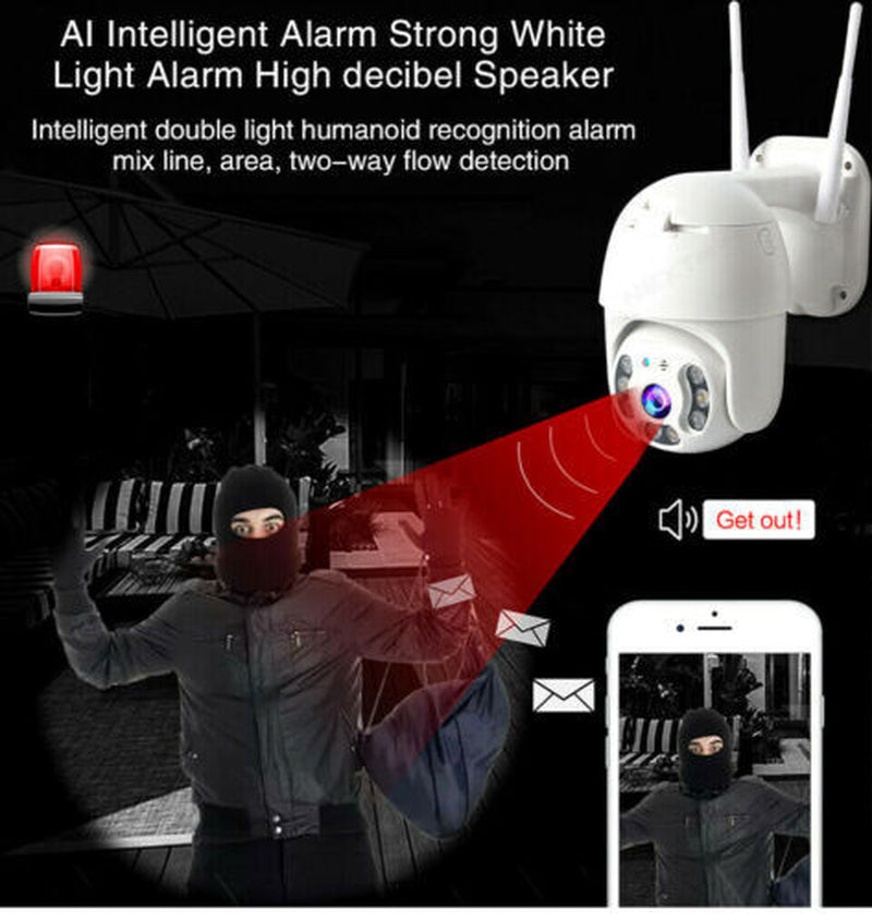2X TELECAMERA TELECAMERE ESTERNA ICSEE CAM PTZ WIFI CAMERA NEW WIRELESS ESTERNO