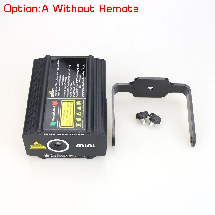 Mini 4In1 Pattern Effect R&G Audio Star Whirlwind Laser Projector Stage Disco DJ Club Bar KTV Family Party Light Show P14
