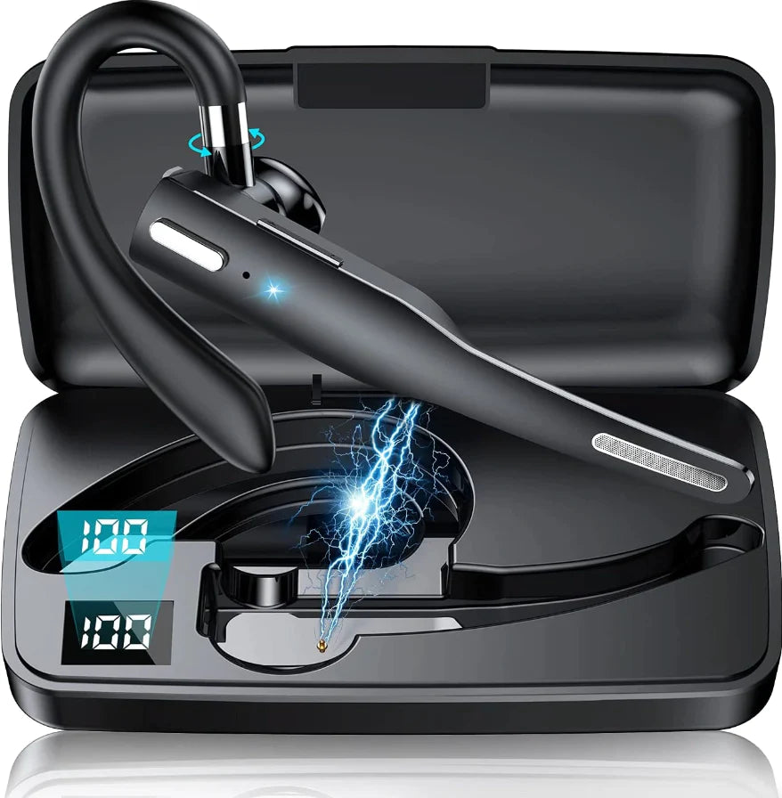 Experience Crystal Clear Communication with the Trucker Wireless Bluetooth 5.1 Headset - Dual Mic Earbud with Noise Cancelling Technology