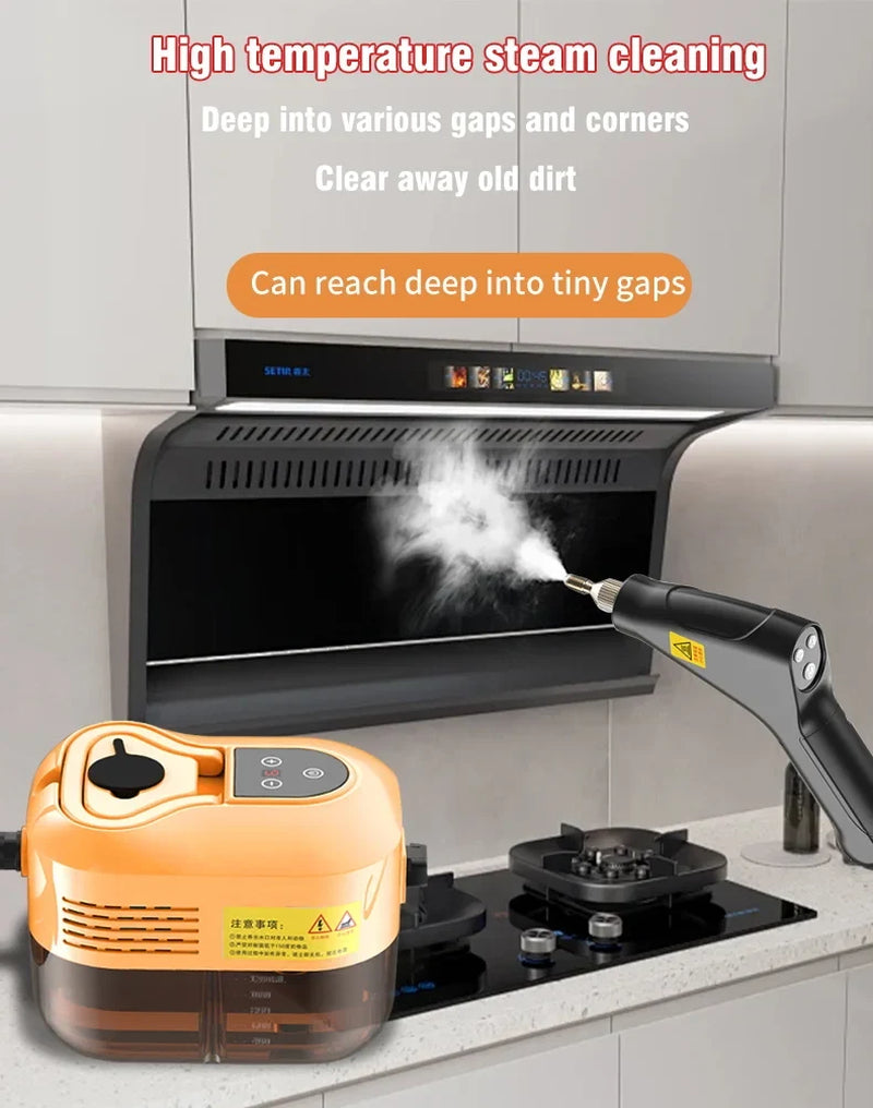 Handheld High Pressure Steam Cleaner High Temperature Household Cleaning Machine for Kitchen Car Sofa Window Tile Mirror