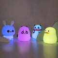 1 LED Cute Rainbow Light Changing Silicone Light Pat Control USB Charging Soft Silicone Light Christmas Gift for Girls Boys,Mystery Box