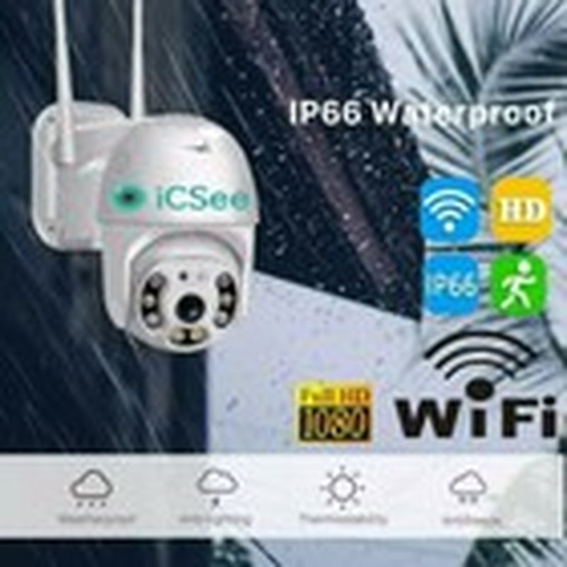 2X TELECAMERA TELECAMERE ESTERNA ICSEE CAM PTZ WIFI CAMERA NEW WIRELESS ESTERNO