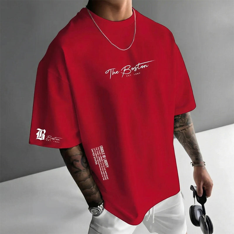 Entdecke den ultimativen Herren Urban Style Loose Fit T-Shirt – Jetzt 50% Rabatt auf unseren Premium Baumwollmix mit lässigem Oversize-Schnitt und stylischem Grafikdruck!
