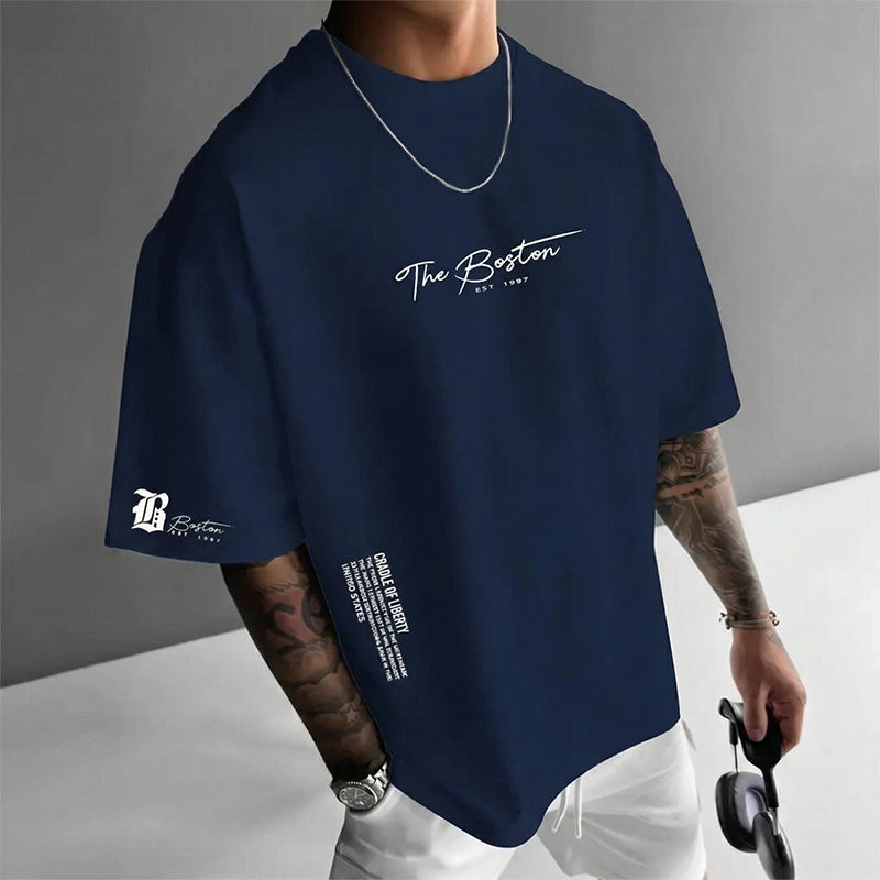 Entdecke den ultimativen Herren Urban Style Loose Fit T-Shirt – Jetzt 50% Rabatt auf unseren Premium Baumwollmix mit lässigem Oversize-Schnitt und stylischem Grafikdruck!