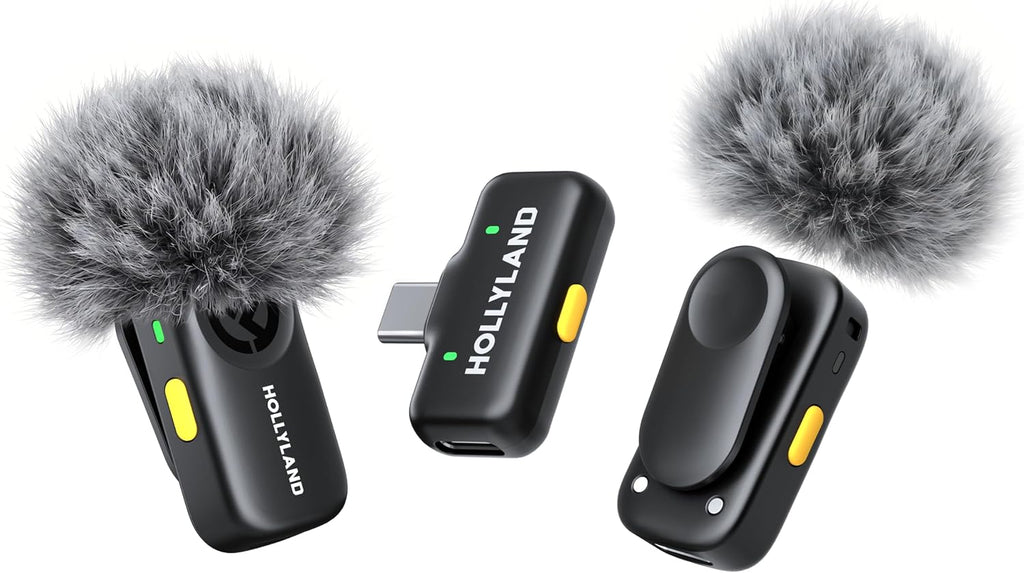 LARK A2 Mini Duo Wireless Microphone System - Perfect for iPhone/Android, Plug & Play, Rich Audio for Vlogs and Streaming, 200M Range, AI Noise Cancellation, 14H Battery Life