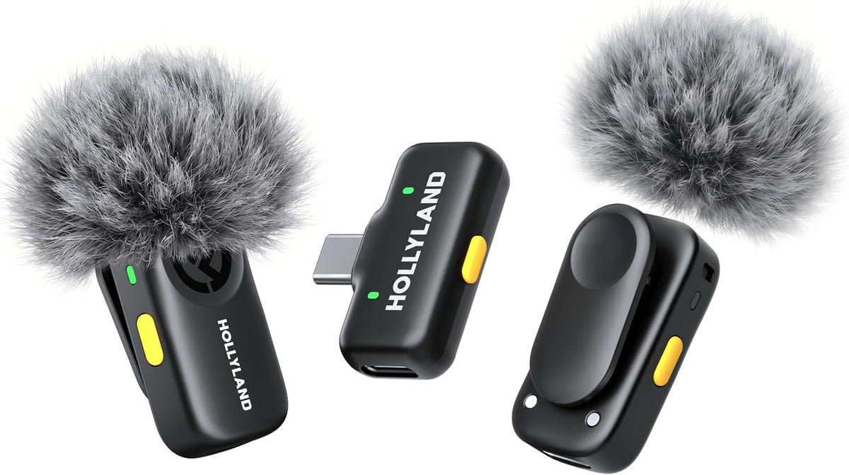 LARK A2 Mini Duo Wireless Microphone System - Perfect for iPhone/Android, Plug & Play, Rich Audio for Vlogs and Streaming, 200M Range, AI Noise Cancellation, 14H Battery Life