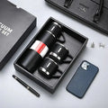Thermoskannen-Set Edelstahl – 500 Ml Mit 3 Bechern, Geschenkbox