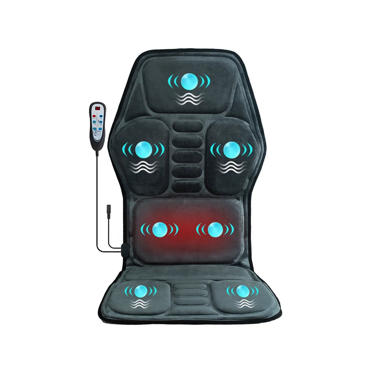Vibration Back Massager Seat Cushion with Heat,Massage Chair Pad,Chair Massager for Pain Relief at Office/Home,Gifts for Parents