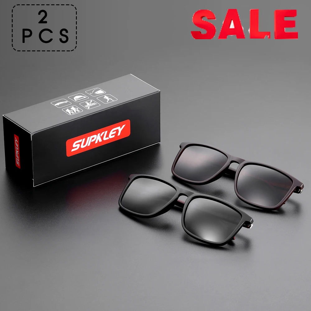 Sports Sunglasses for Men Polarized Comfortable Wear Square Sun Glasses Male Light Weight Eyewear Accessory with Origina