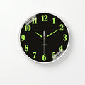 Illuminate Your Space with the Lumiqlo Round Luminous Quartz Wall Clock - Perfect for Day and Night Time Viewing