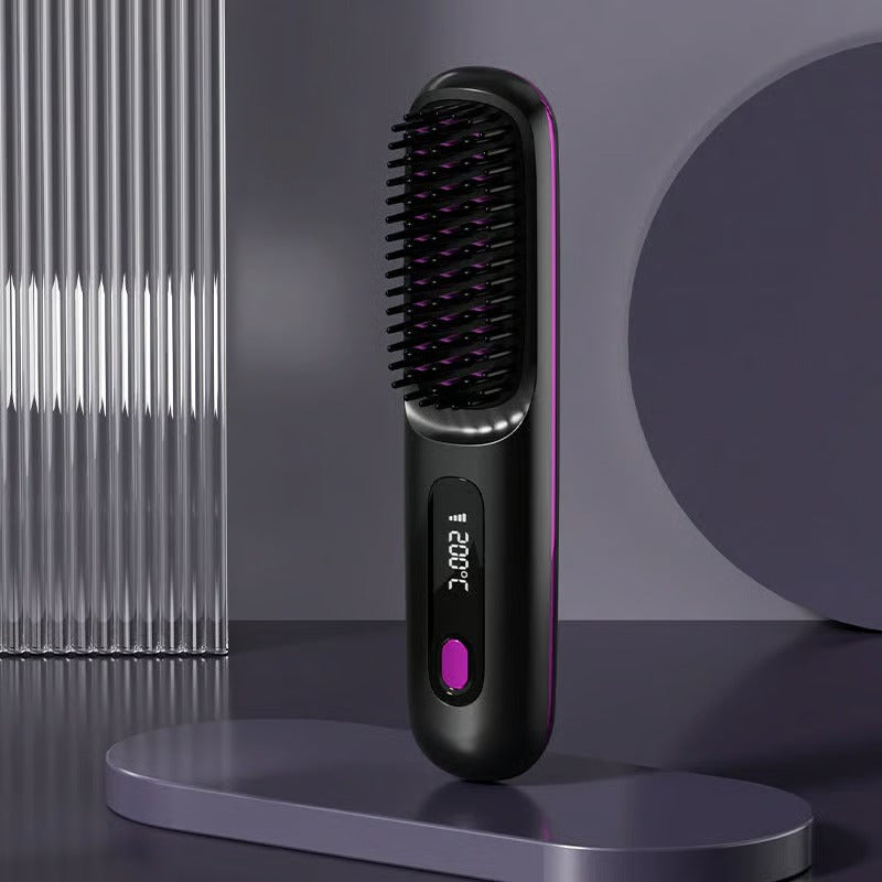 Silkané™ Pettine Riscaldante Ceramico Senza Fili: La Soluzione Perfetta per Capelli Lisci e Setosi in Ogni Momento
