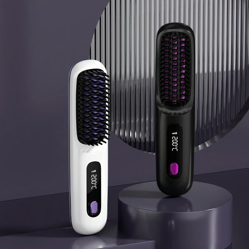 Silkané™ Pettine Riscaldante Ceramico Senza Fili: La Soluzione Perfetta per Capelli Lisci e Setosi in Ogni Momento