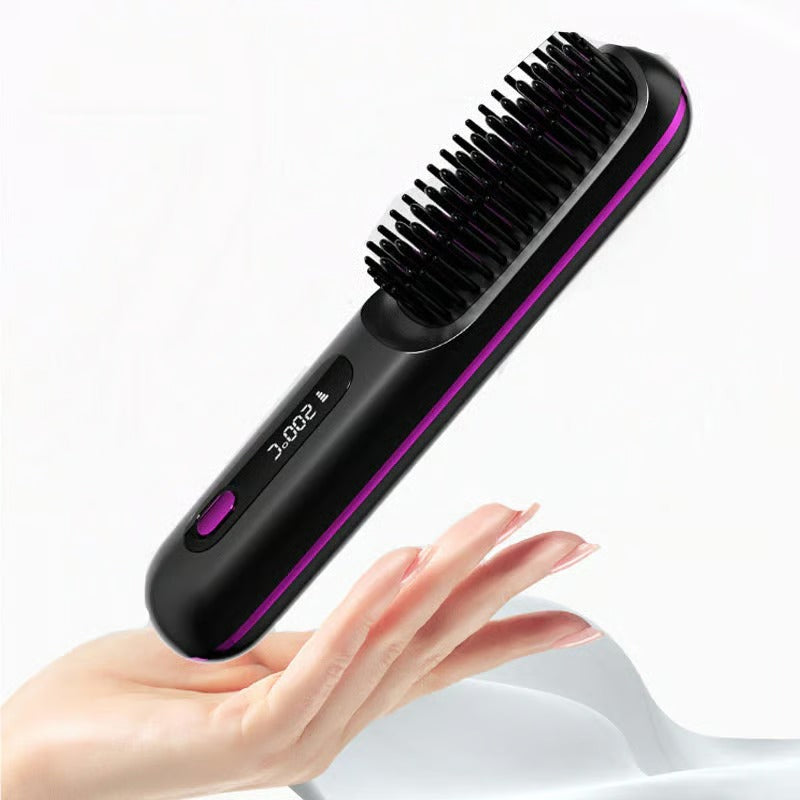 Silkané™ Pettine Riscaldante Ceramico Senza Fili: La Soluzione Perfetta per Capelli Lisci e Setosi in Ogni Momento
