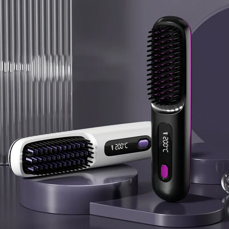 Silkané™ Pettine Riscaldante Ceramico Senza Fili: La Soluzione Perfetta per Capelli Lisci e Setosi in Ogni Momento