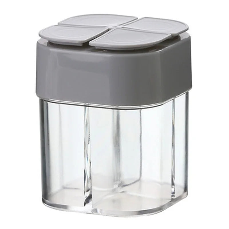 Travel Camping Spice Kit Seasoning Spice Shaker 1PC 4 in 1 Plastic Dispenser Camping Spice Containers