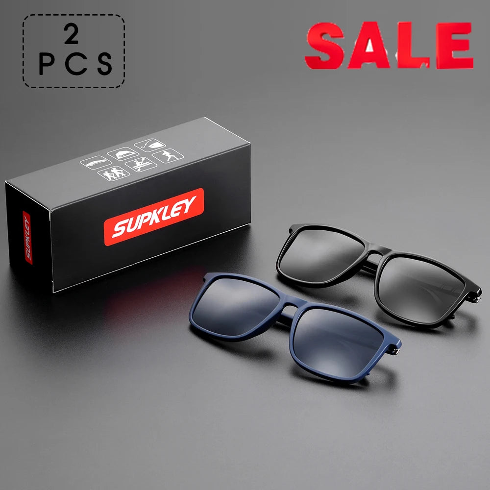 Sports Sunglasses for Men Polarized Comfortable Wear Square Sun Glasses Male Light Weight Eyewear Accessory with Origina