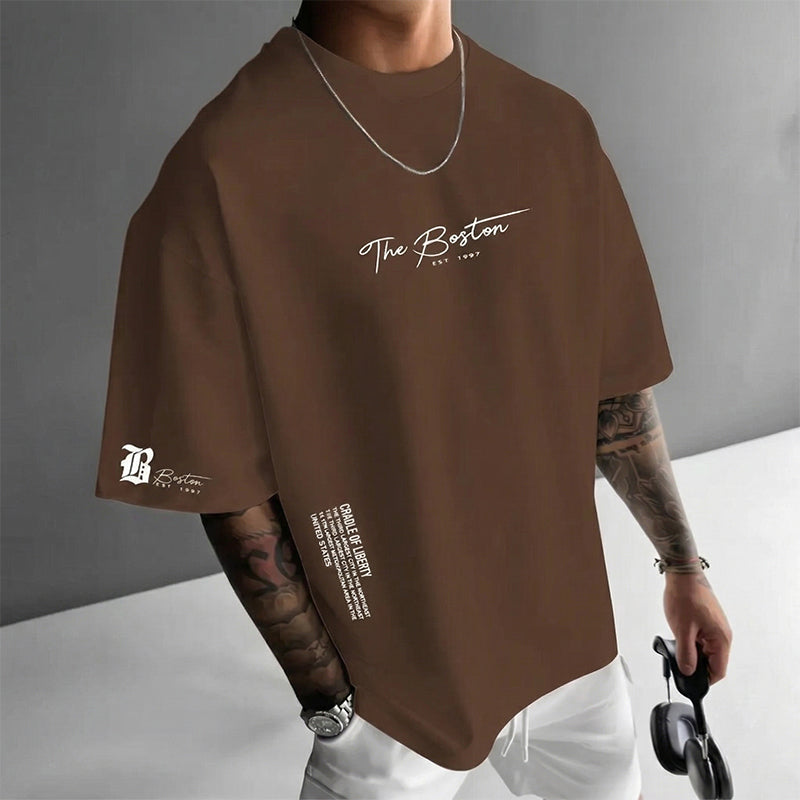 Entdecke den ultimativen Herren Urban Style Loose Fit T-Shirt – Jetzt 50% Rabatt auf unseren Premium Baumwollmix mit lässigem Oversize-Schnitt und stylischem Grafikdruck!