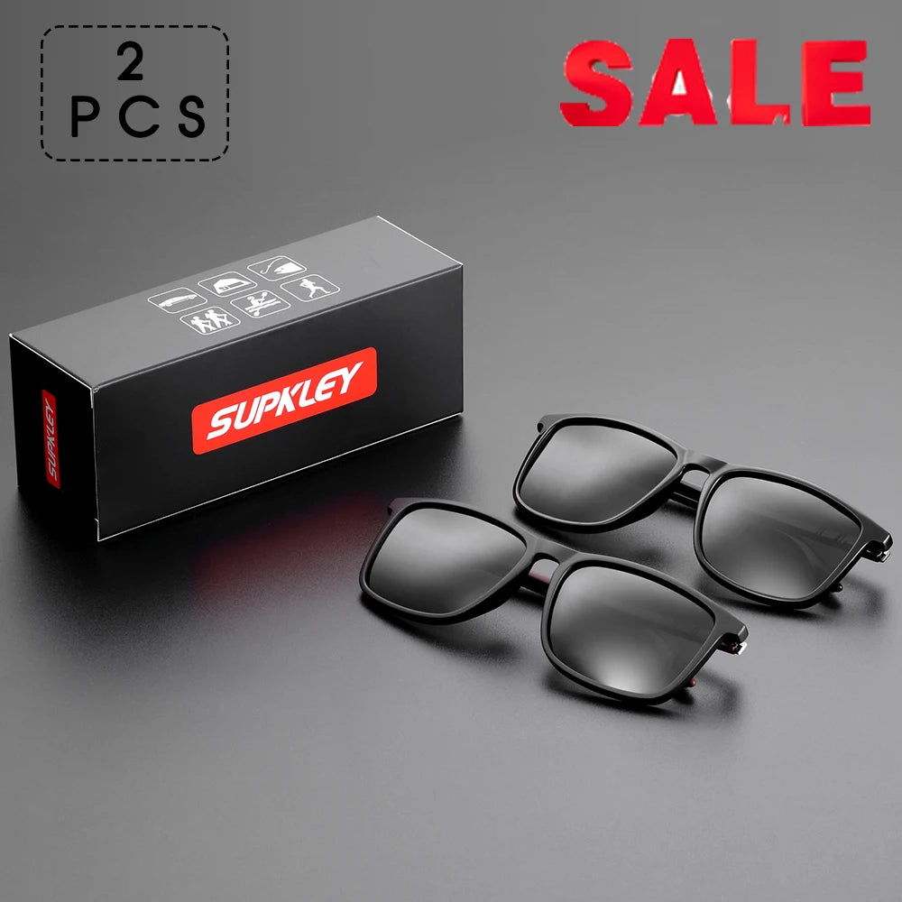 Sports Sunglasses for Men Polarized Comfortable Wear Square Sun Glasses Male Light Weight Eyewear Accessory with Origina