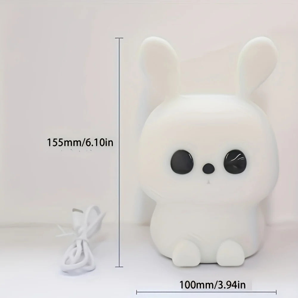 1 LED Cute Rainbow Light Changing Silicone Light Pat Control USB Charging Soft Silicone Light Christmas Gift for Girls Boys,Mystery Box