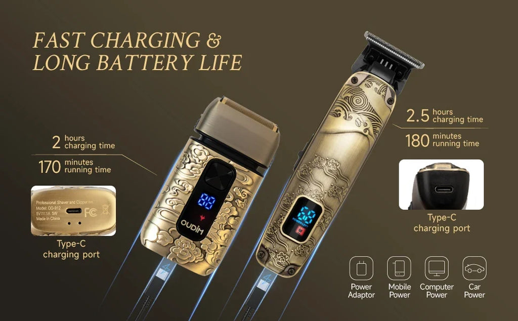 Foil Shavers for Men with Head Shaving, Hair Beard Trimmer, Face Mustache Grooming Kit, Bald Head Shavers and and Haircutting