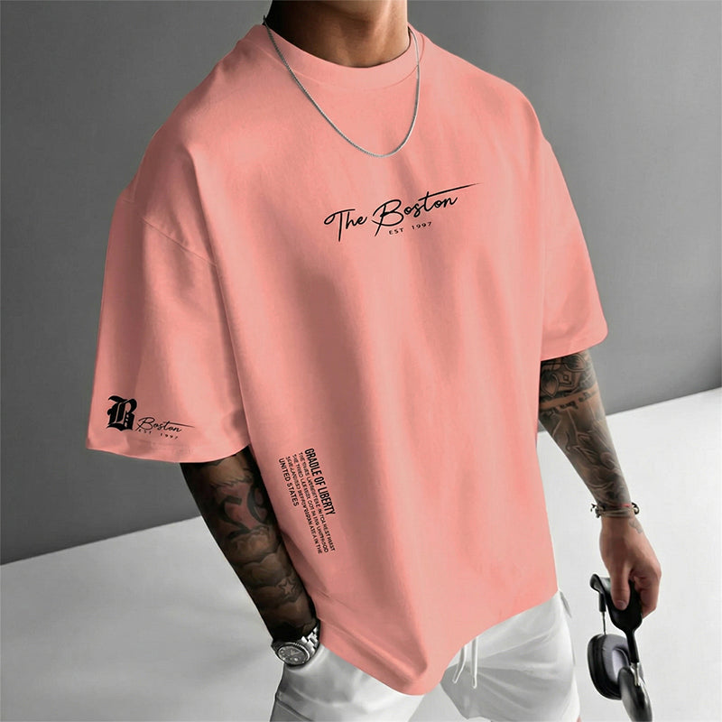 Entdecke den ultimativen Herren Urban Style Loose Fit T-Shirt – Jetzt 50% Rabatt auf unseren Premium Baumwollmix mit lässigem Oversize-Schnitt und stylischem Grafikdruck!