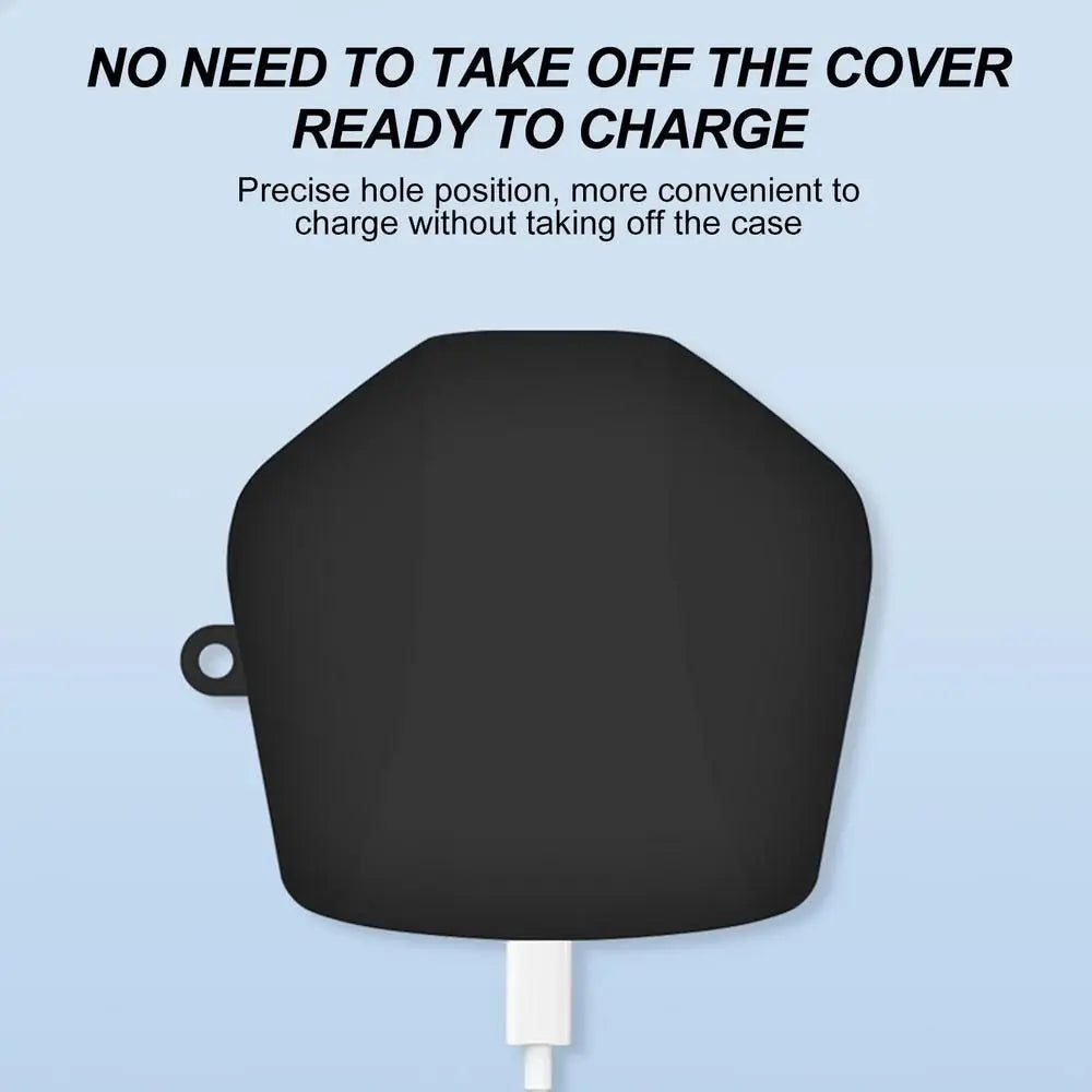 Headphone Storage Case for Lenovo GM2 PRO Wireless Headset Cover Silicone Carry Bag Shockproof Earphone Protector with Carabiner