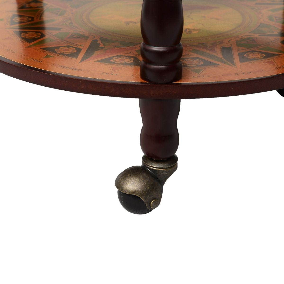 Mappamondo Mobile Porta Liquori Design Innovativo E Pratico, Mobile Bar per Il Vino Con Ruote 88X45X45Cm Marrone