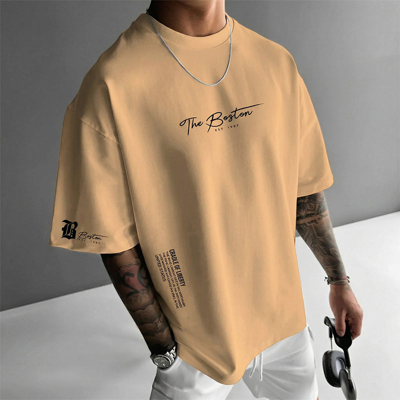 Entdecke den ultimativen Herren Urban Style Loose Fit T-Shirt – Jetzt 50% Rabatt auf unseren Premium Baumwollmix mit lässigem Oversize-Schnitt und stylischem Grafikdruck!