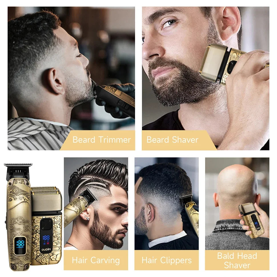 Foil Shavers for Men with Head Shaving, Hair Beard Trimmer, Face Mustache Grooming Kit, Bald Head Shavers and and Haircutting
