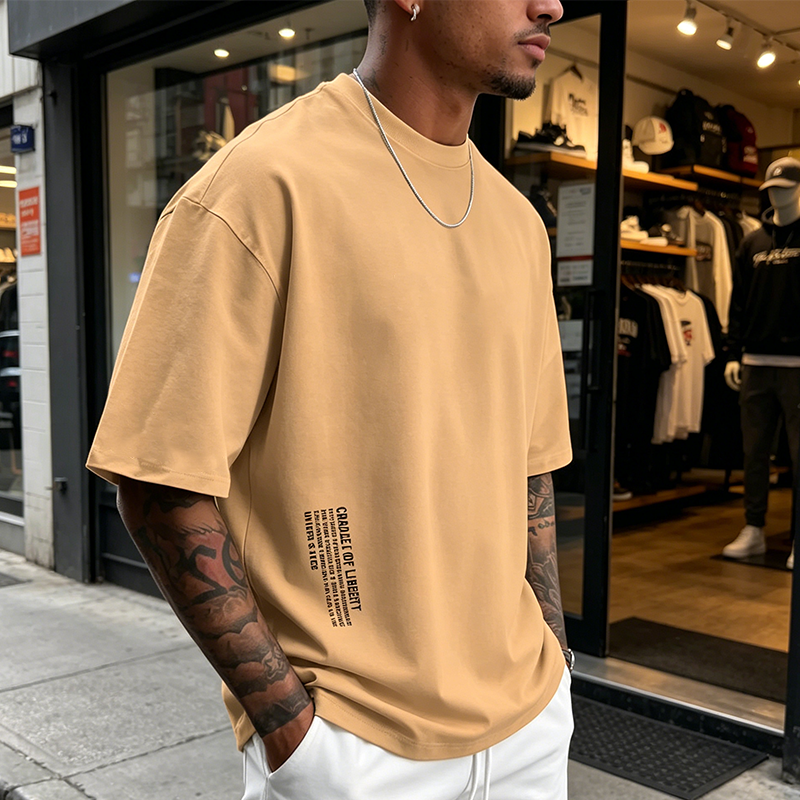 Entdecke den ultimativen Herren Urban Style Loose Fit T-Shirt – Jetzt 50% Rabatt auf unseren Premium Baumwollmix mit lässigem Oversize-Schnitt und stylischem Grafikdruck!