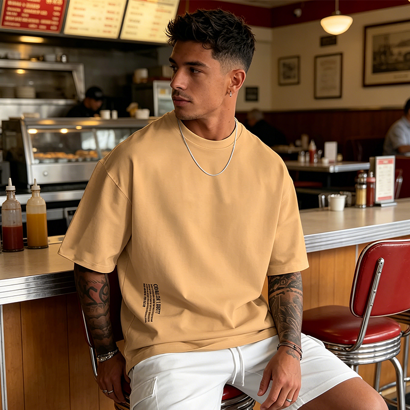 Entdecke den ultimativen Herren Urban Style Loose Fit T-Shirt – Jetzt 50% Rabatt auf unseren Premium Baumwollmix mit lässigem Oversize-Schnitt und stylischem Grafikdruck!